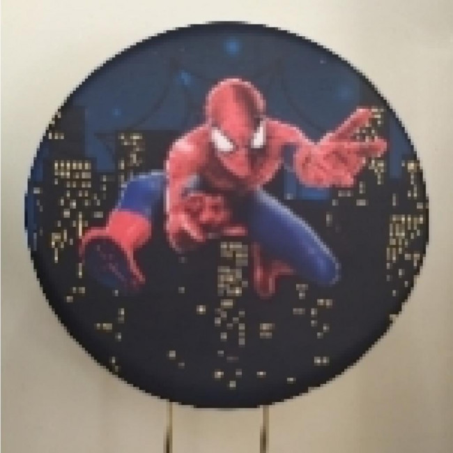 PAINEL HOMEM ARANHA (SUBLIMADO REDONDO )