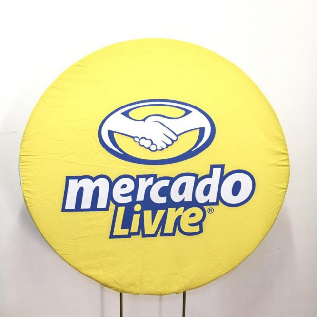 PAINEL MERCADO LIVRE (SUBLIMADO REDONDO )