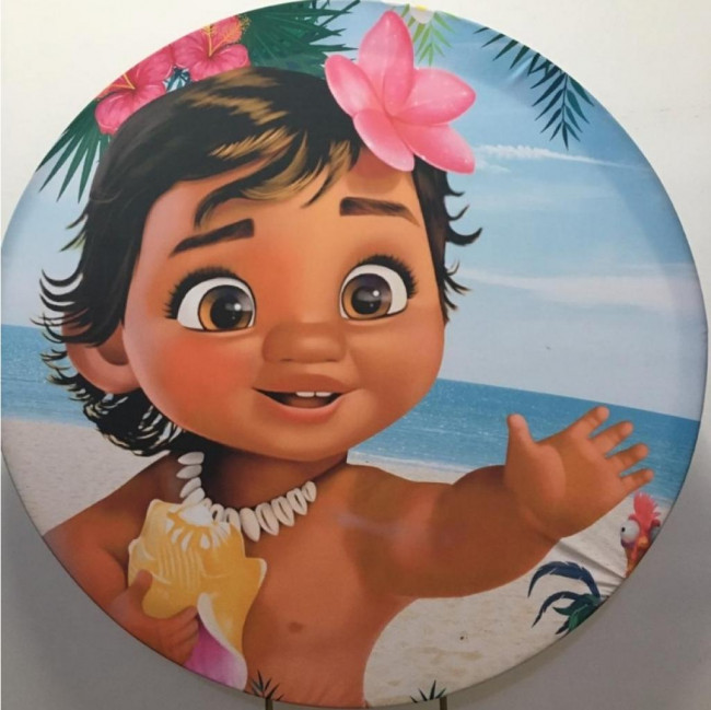 PAINEL MOANA BABY (SUBLIMADO REDONDO )