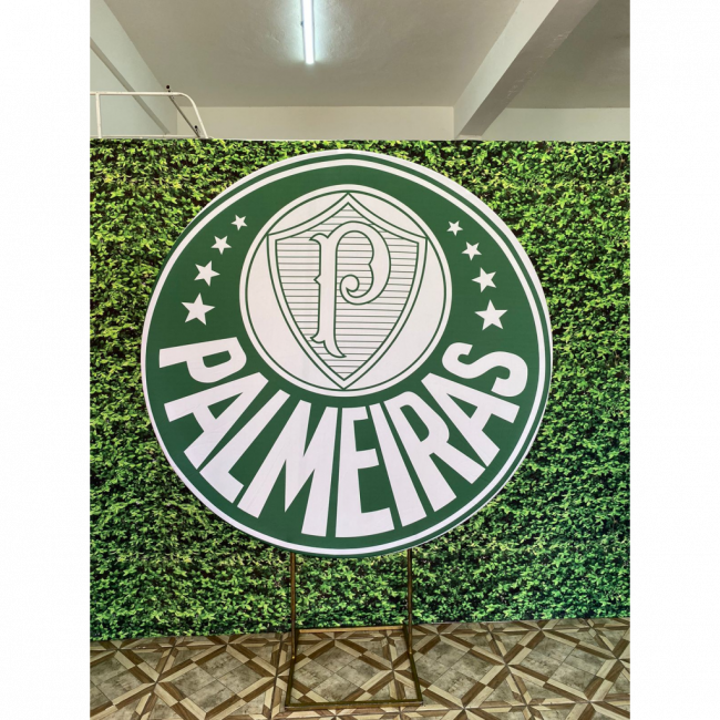 PAINEL PALMEIRAS (SUBLIMADO REDONDO )