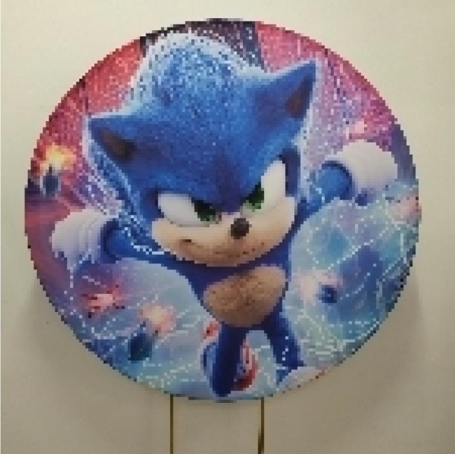 PAINEL SONIC (SUBLIMADO REDONDO )