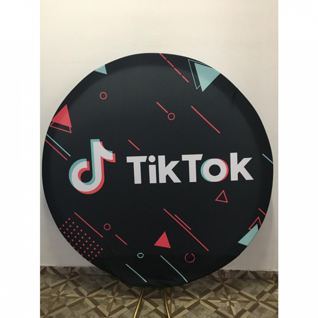 PAINEL TIK TOK (SUBLIMADO REDONDO )