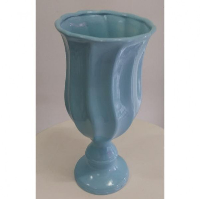 VASO DE CERAMICA AZUL