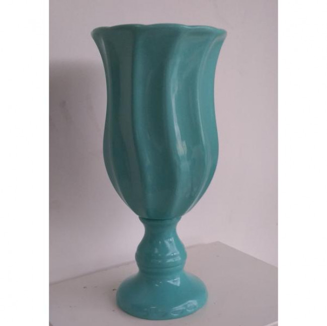 VASO DE CERAMICA ONDA TIFFANY