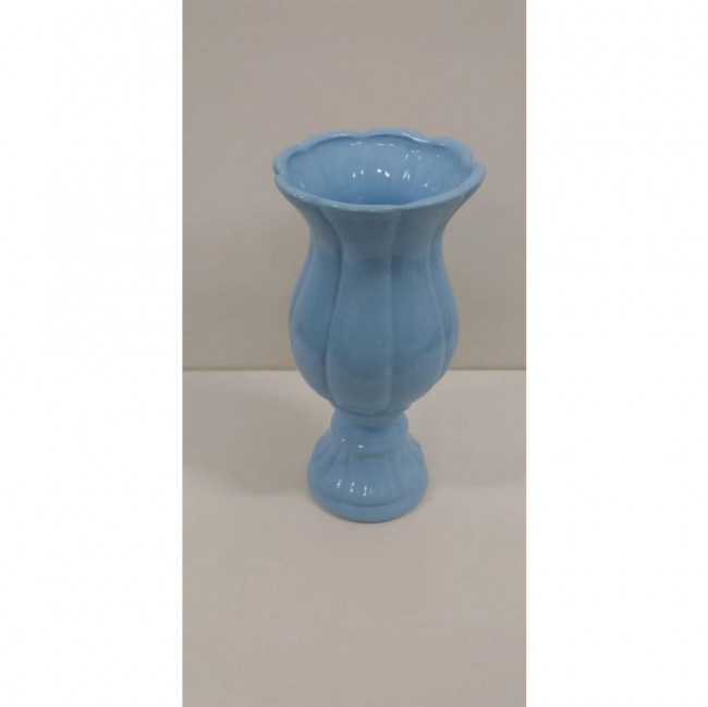 VASO FLOR AZUL CANDY M