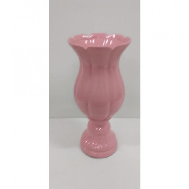 VASO FLOR ROSA  M