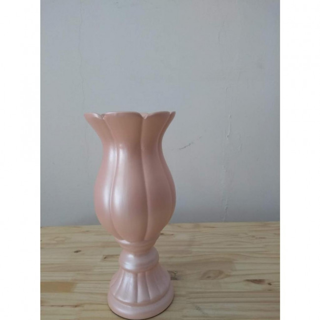 VASO FLOR ROSA CINTILANTE M