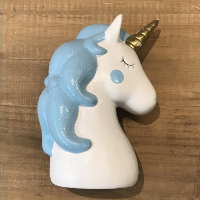 Unicornio Resina azul bebe