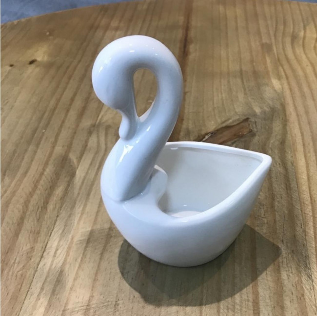 Vaso Cerâmica Cisne