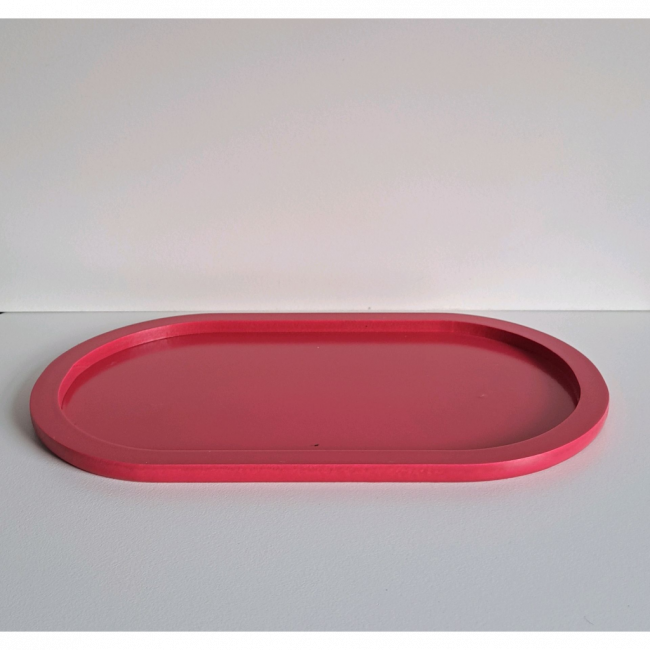 Bandeja oval Pink G MDF