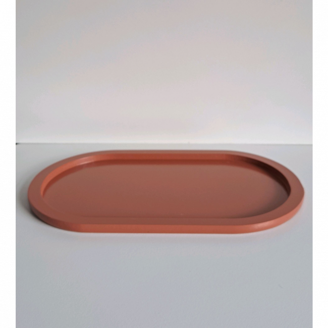 Bandeja oval Terracota G MDF