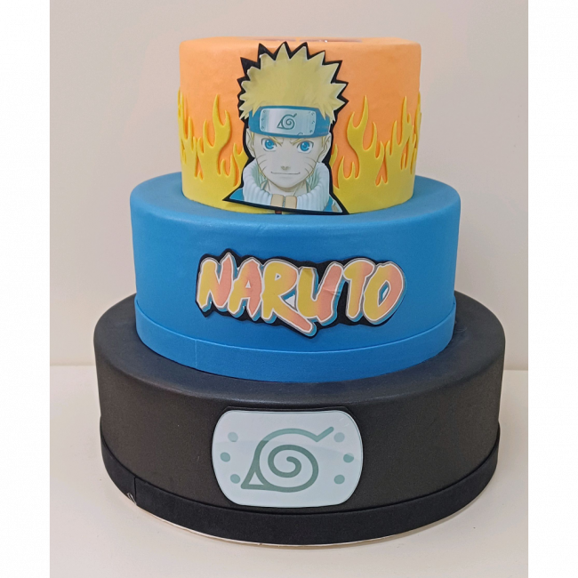 Bolo de cenografia Naruto (proibido por vela)