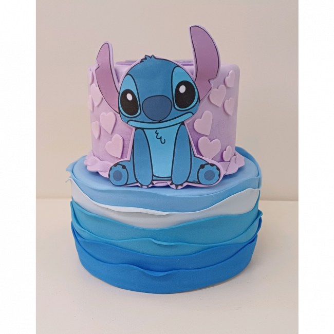 Bolo de cenografia Stitch (proibido por vela)