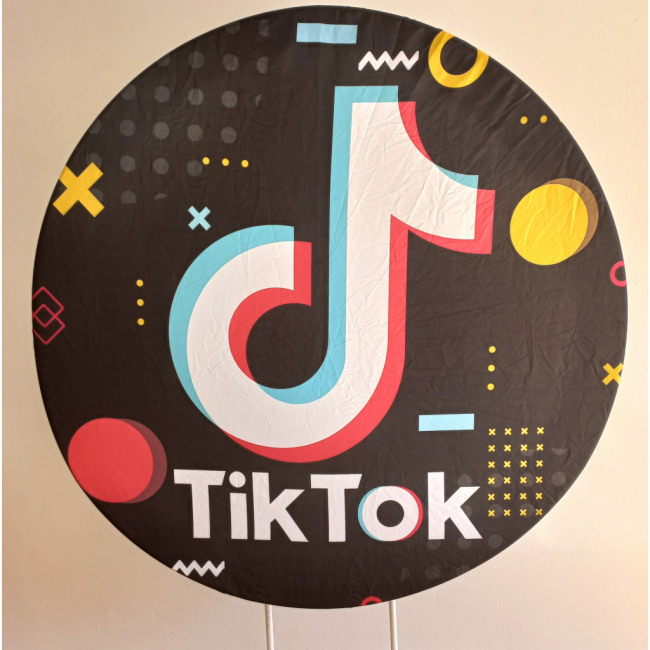 CAPA PARA PAINEL REDONDO TIK TOK