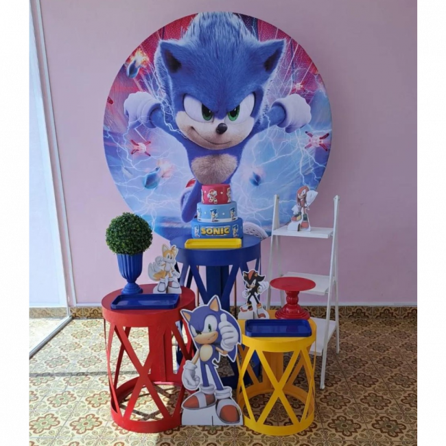 Decoração Sonic + escada Para lembrancinhas