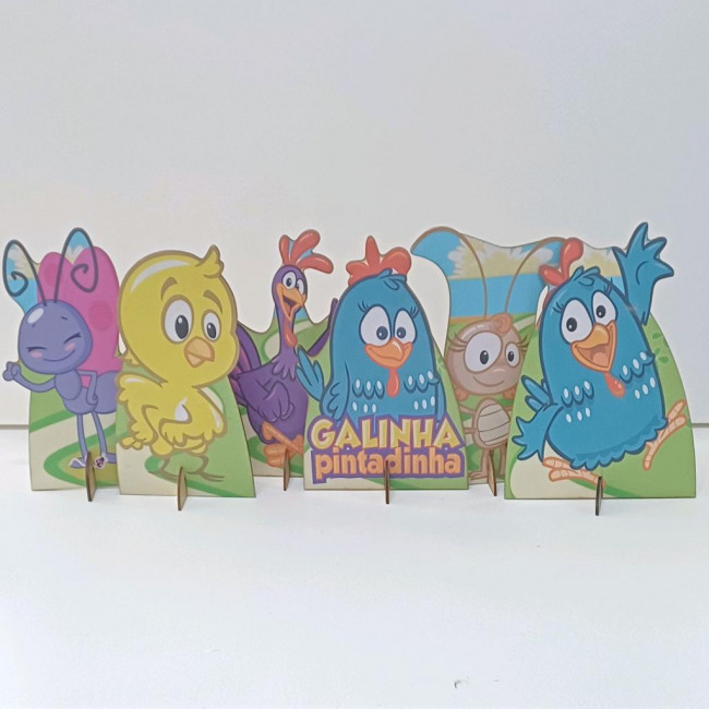 DISPLAY DE MESA GALINHA PINTADINHA