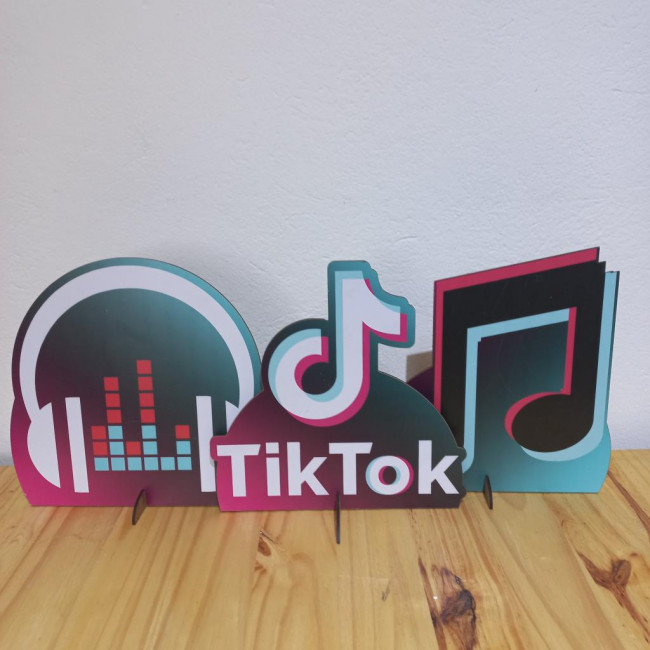 DISPLAY DE MESA TIK TOK