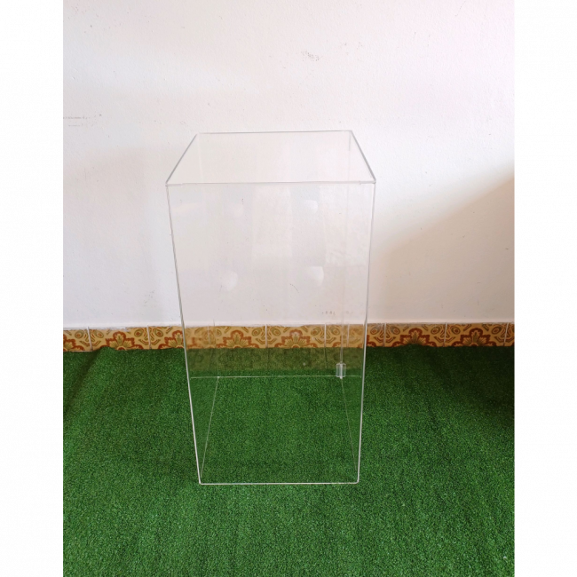 Mesa Cubo Acrílico transparente G 80x40