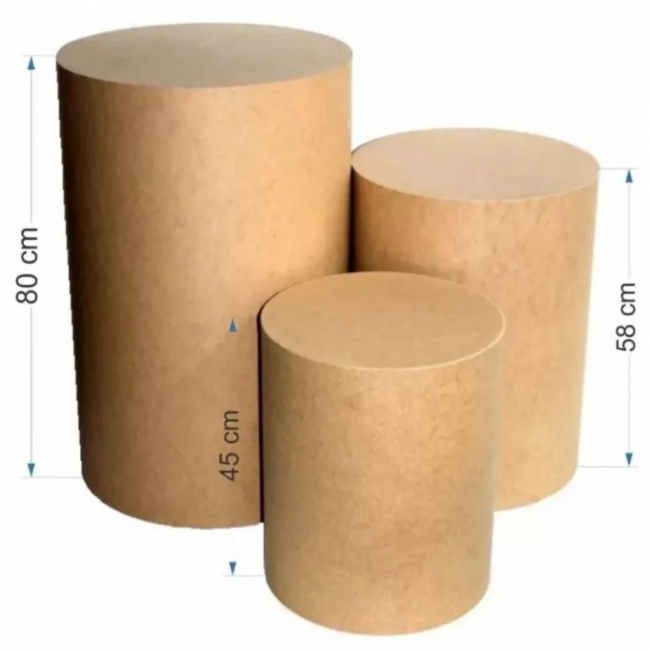 TRIO CILINDRO CRU MDF