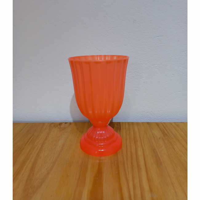 Vaso Polietileno Laranja Neon