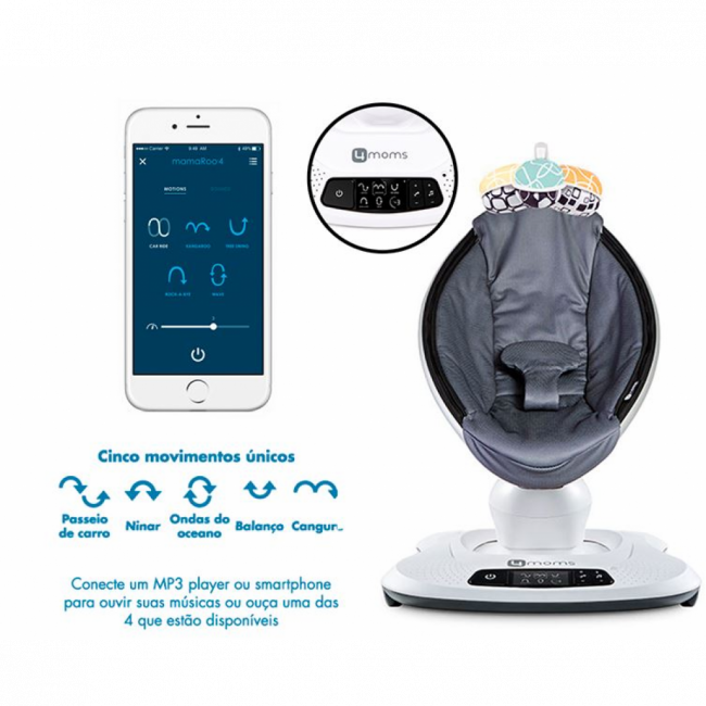 Cadeira de Descanso Mamaroo 4.0 - 4Moms