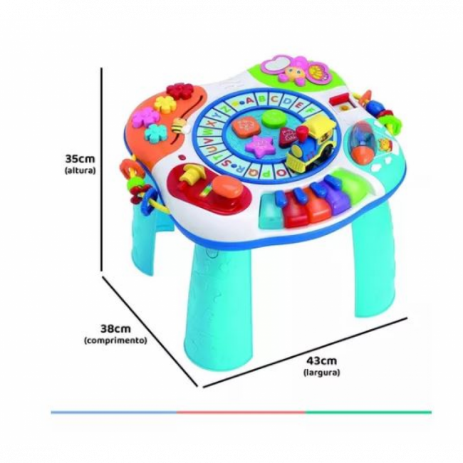 SUPER MESA DE ATIVIDADES PIANO E TREM