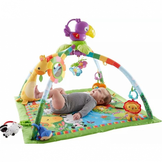 TAPETE DE ATIVIDADES MUSICAL LUZES FISHER PRICE RAINFOREST