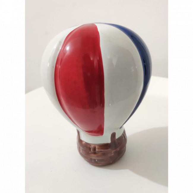 Balão Azul, Vermelho e Branco de Cerâmica