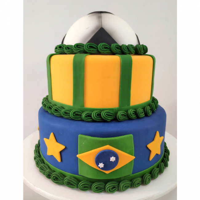 Bolo Futebol Brasil