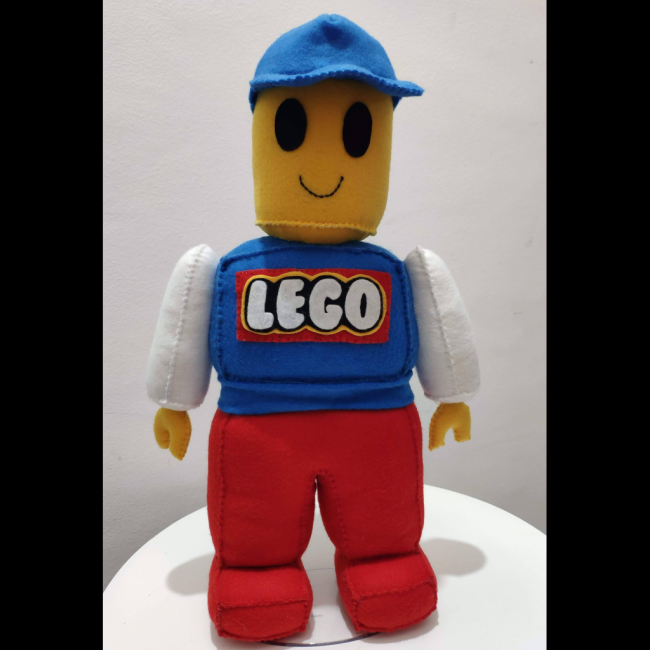 Boneco Lego de Feltro c/ Logo