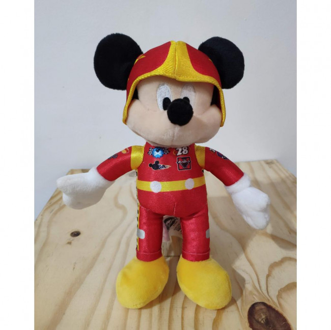 Boneco Mickey c/ Capacete Sobre Rodas