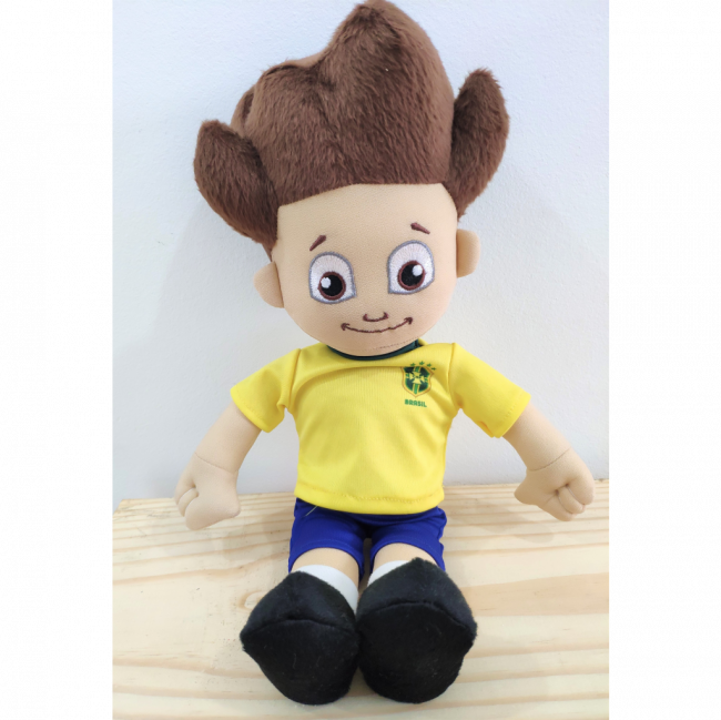 Boneco Neymar c/ Uniforme Brasil