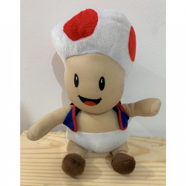 Boneco Toad (Cogumelo - Mario Bros)