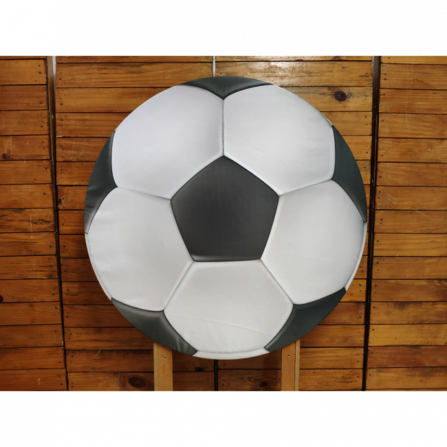 Capa Painel Redondo Bola Futebol 90 cm