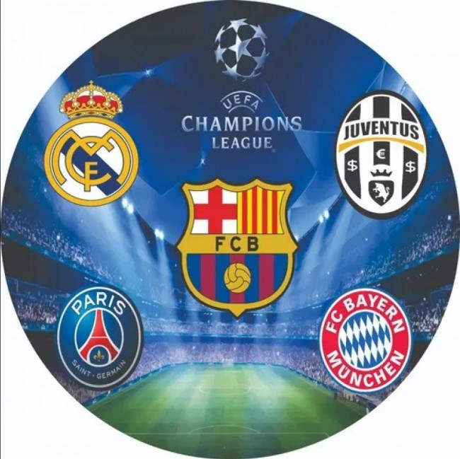 Capa Painel Redondo Champions League 90 cm