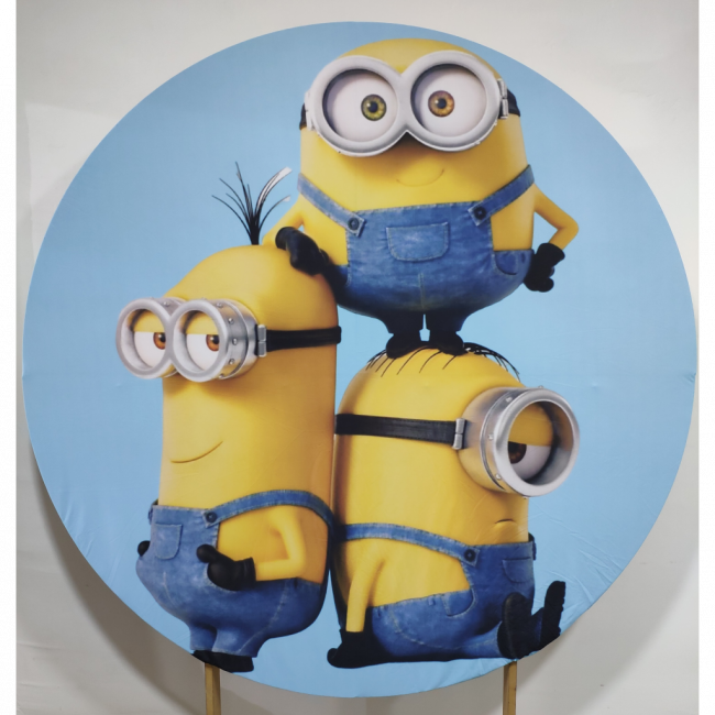 Capa Painel Redondo 1,5 Minions