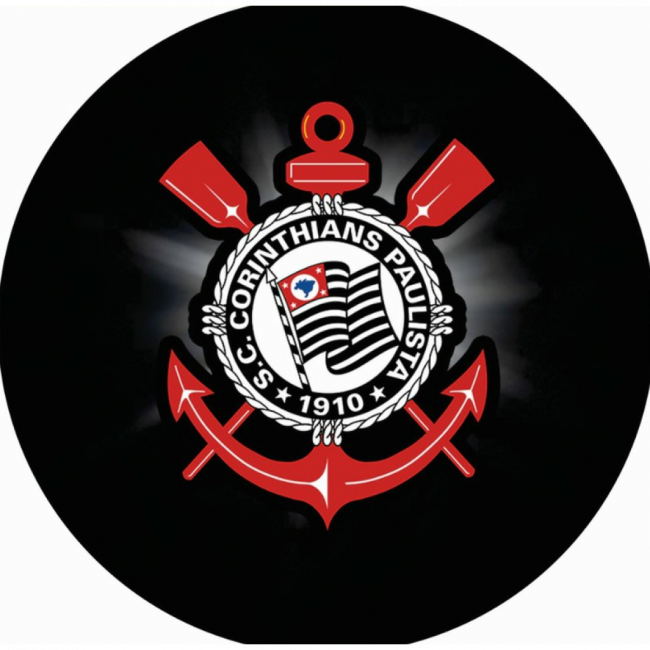 Capa Painel Redondo Corinthians 90 cm