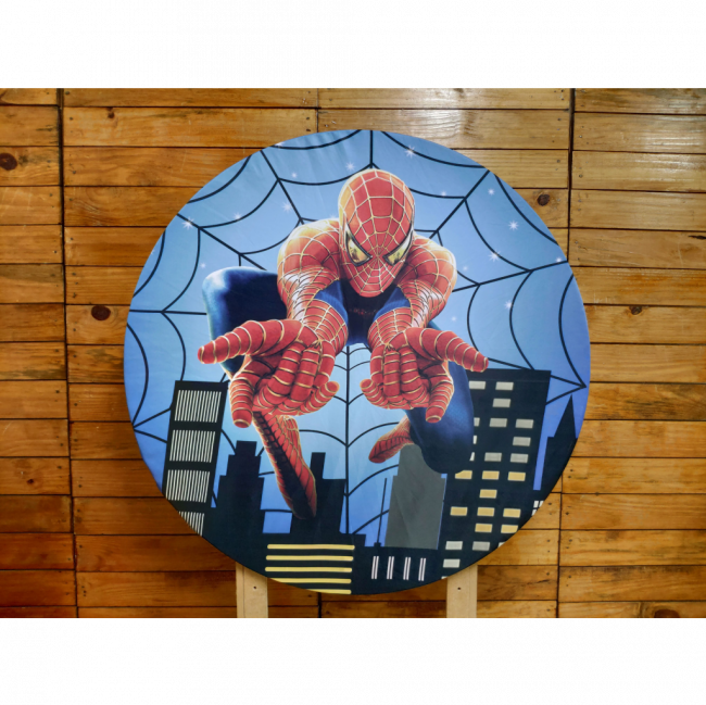 Capa Painel Redondo Homem-Aranha 90 cm