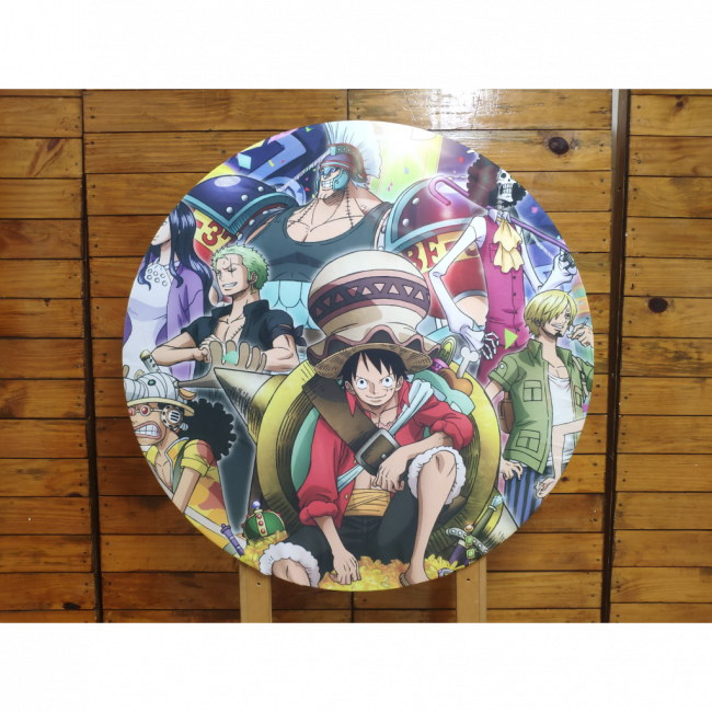 Capa Painel Redondo One Piece 90 cm