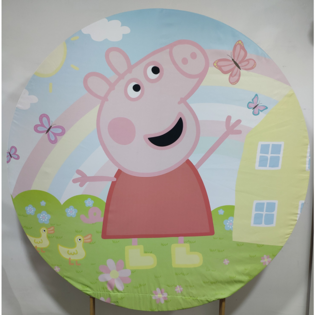 Capa Painel Redondo Peppa Pig 1,50