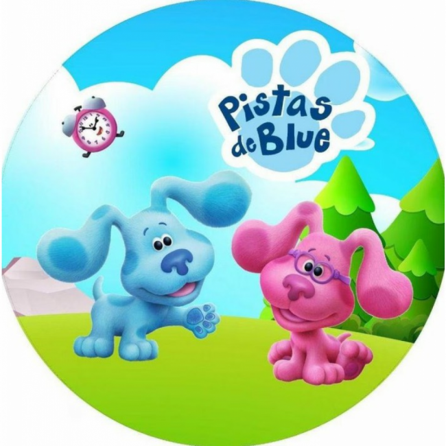 Capa Painel Redondo Pistas de Blue 90 cm