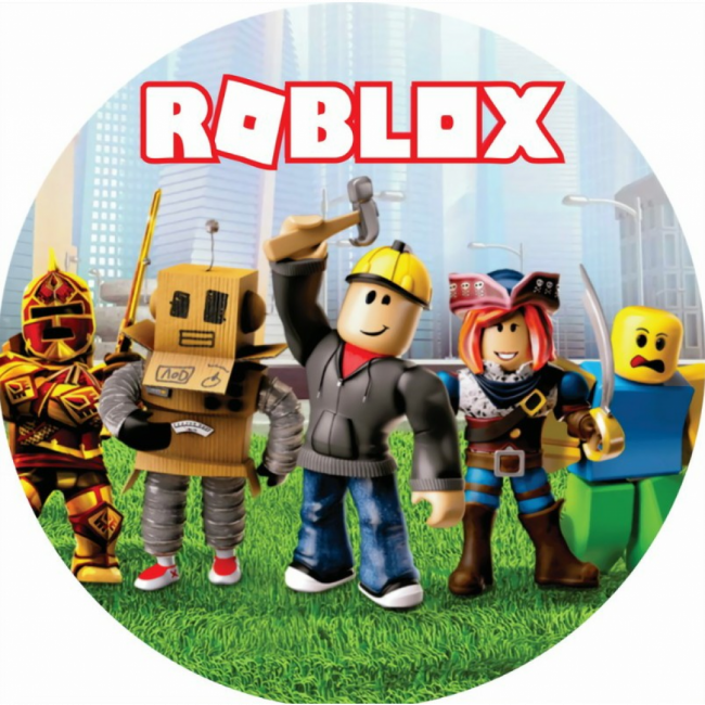 Capa Painel Redondo Roblox 90 cm