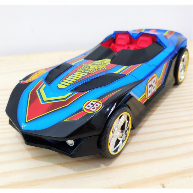 Carro Azul e Preto Hot Wheels