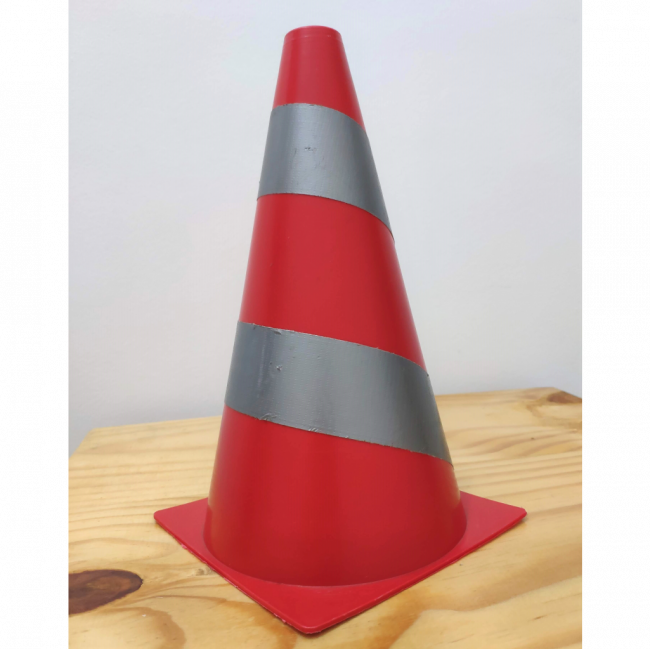 Cone de Sinalização Vermelho P