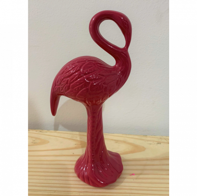 Flamingo de Cerâmica