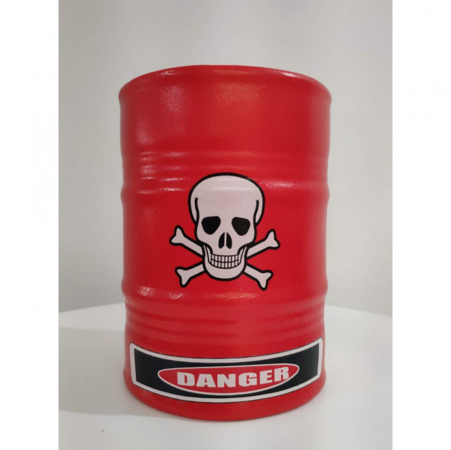 Latão Danger Vermelho de Cerâmica