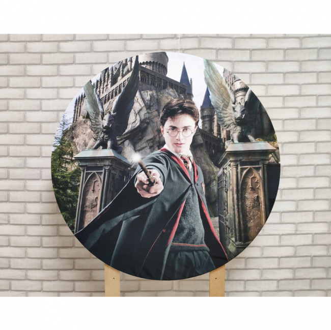 Capa Painel Redondo Harry Potter 90 cm