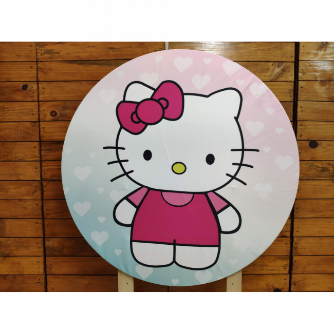 Capa Painel Redondo Hello Kitty 90 cm