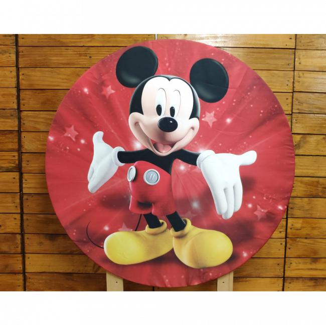 Capa Painel Redondo Mickey 90 cm