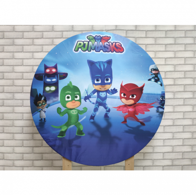 Capa Painel Redondo PJ Masks 90 cm